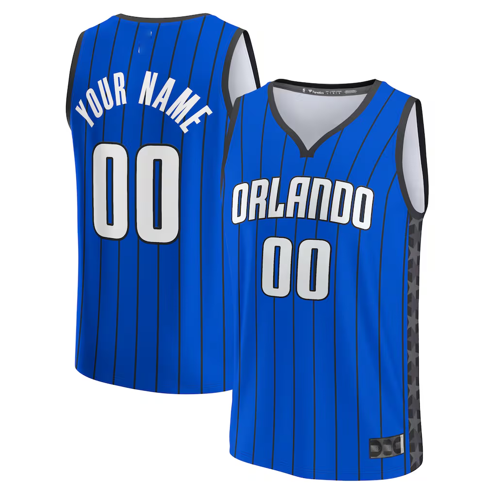 Fenge Custom O.Magic Blue Fast Break Jerseys - Statement Edition