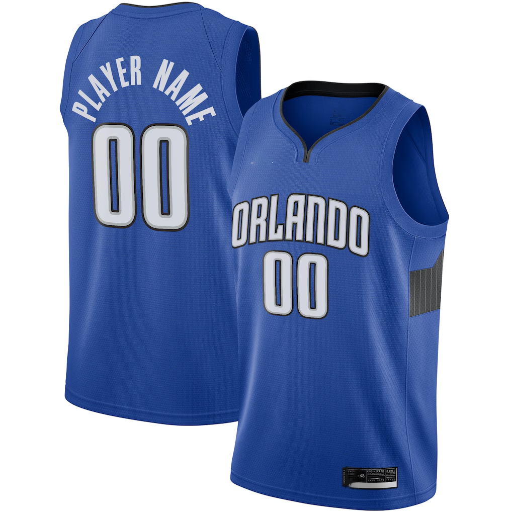 Fenge Custom O.Magic Blue Swingman Jerseys - Statement Edition
