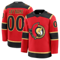 Fenge Custom O.Senators Red Alternate Premium Jerseys