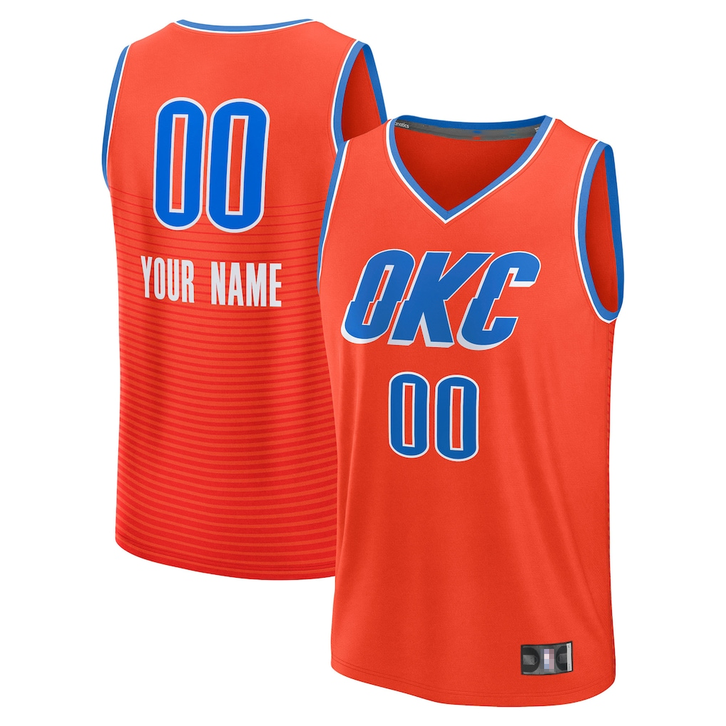 Fenge Custom OC.Thunder Orange Swingman Stitched Jerseys - Icon Edition