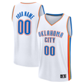Fenge Custom OC.Thunder White Fast Break Stitched Jerseys- Association Edition