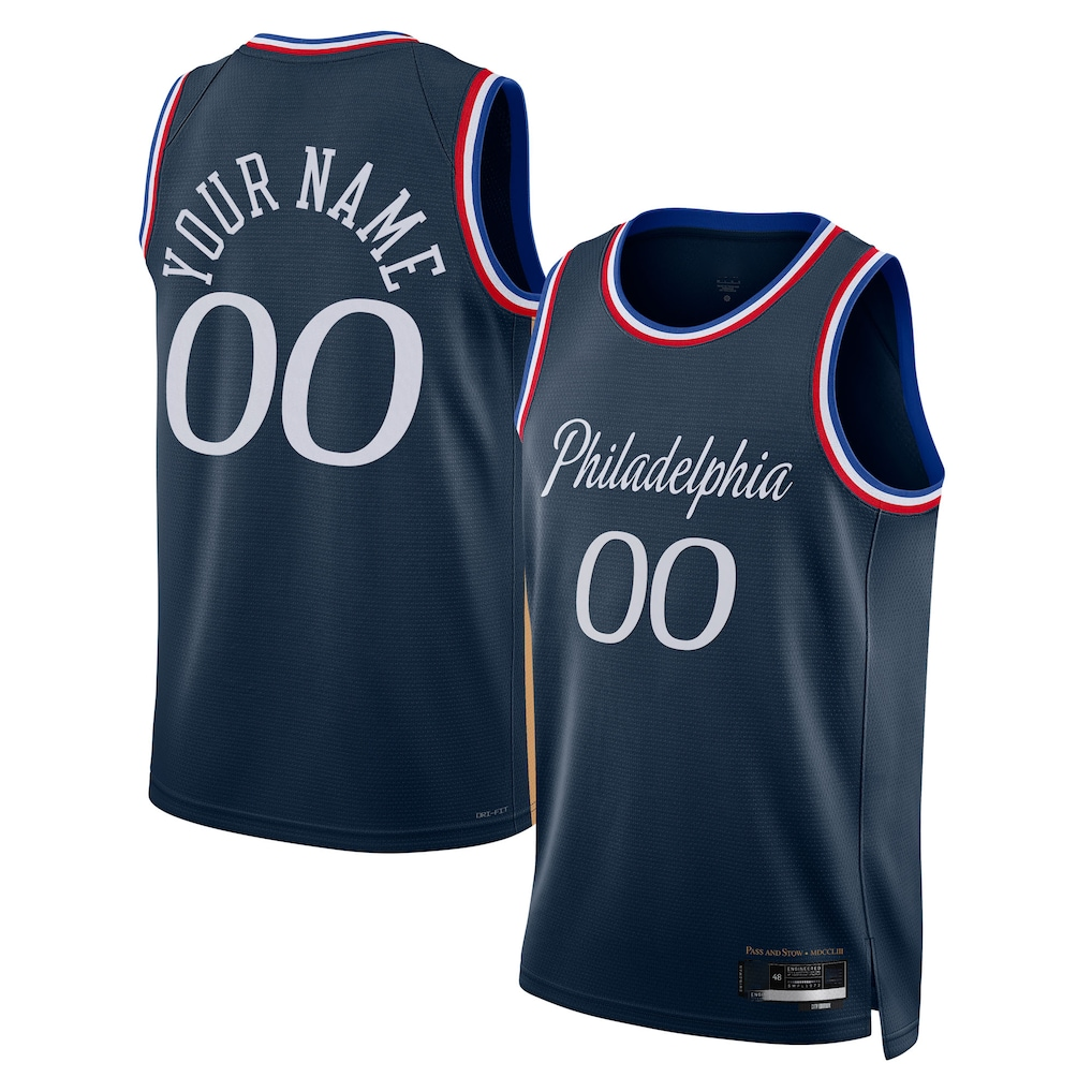 Fenge Custom P.76ers Navy 202526 City Edition Swingman Jerseys