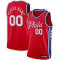 Fenge Custom P.76ers Red Swingman Jerseys - Statement Edition
