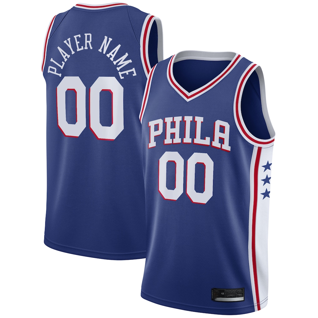 Fenge Custom P.76ers Royal 2020-21 Swingman Jerseys - Icon Edition