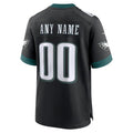 Fenge Custom P.Eagles Black Stitched Alternate Game Stitched Jerseys