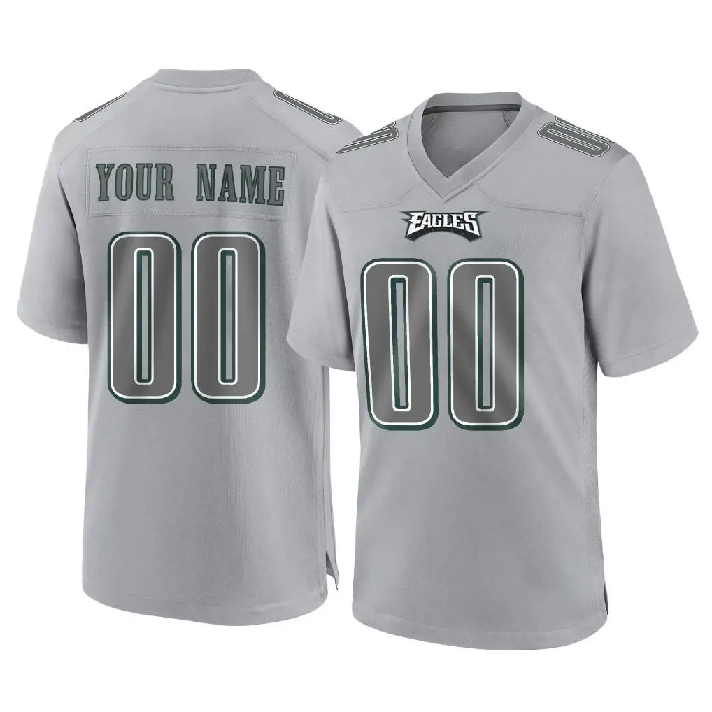 Fenge Custom P.Eagles Gray Atmosphere Fashion Home Game Any Name & Numbers Stitched Jerseys