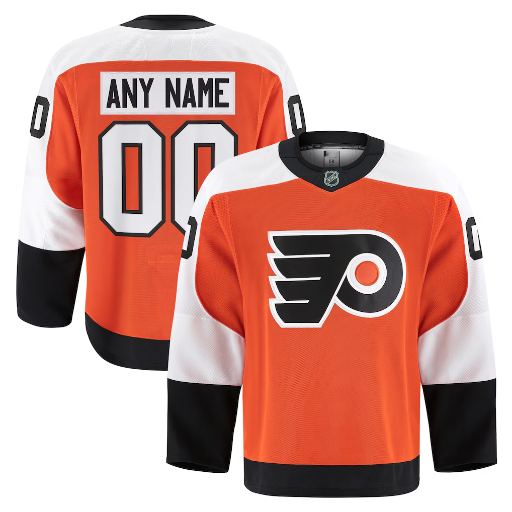 Fenge Custom P.Flyers Orange Home Authentic Pro Jerseys
