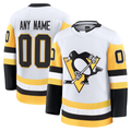 Fenge Custom P.Penguins White Away Premium Jerseys