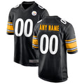 Fenge Custom P.Steelers Black Home Game Stitched Jerseys