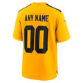Fenge Custom P.Steelers Gold Alternate Game Stitched Jerseys