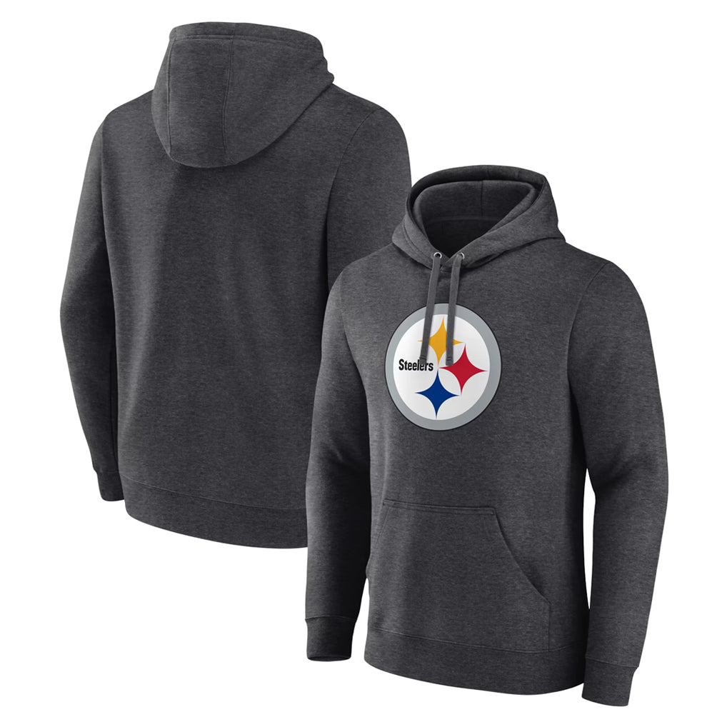 Fenge Custom P.Steelers Gray Pullover Hoodies Limited Any Name & Numbers  Stitched Jerseys