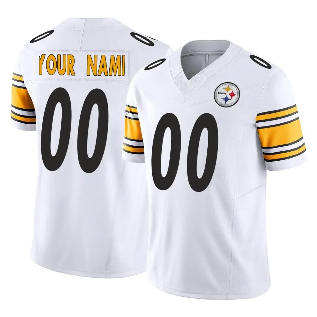 Fenge Custom P.Steelers White Limited Vapor F.U.S.E. Home Game Any Name & Numbers Stitched Jerseys