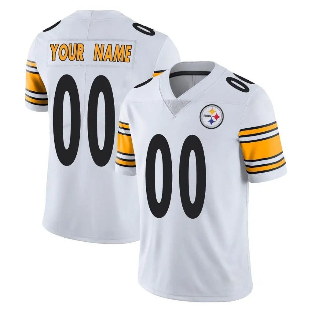 Fenge Custom P.Steelers White Limited Vapor Untouchable Home Game Any Name & Numbers Stitched Jerseys