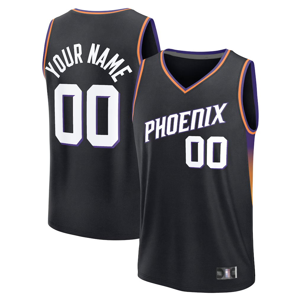 Fenge Custom P.Suns Fanatics Black Fast Break Jerseys - Icon Edition