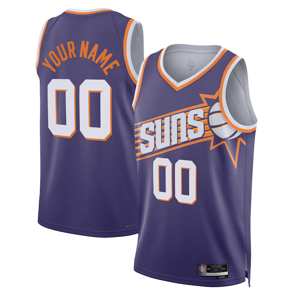 Fenge Custom P.Suns Purple Swingman Jerseys - Icon Edition