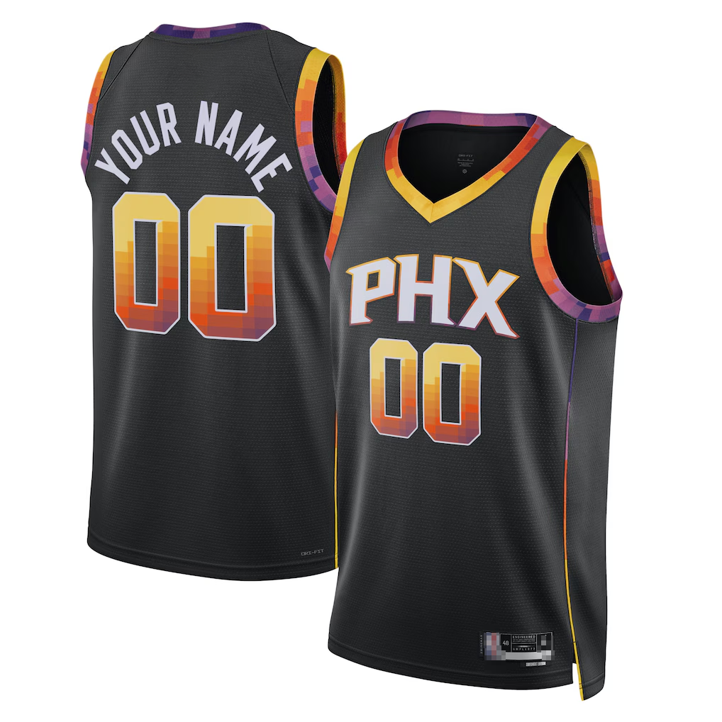 Fenge Custom P.Sunss Black 2022-2023 Swingman Jerseys - Statement Edition