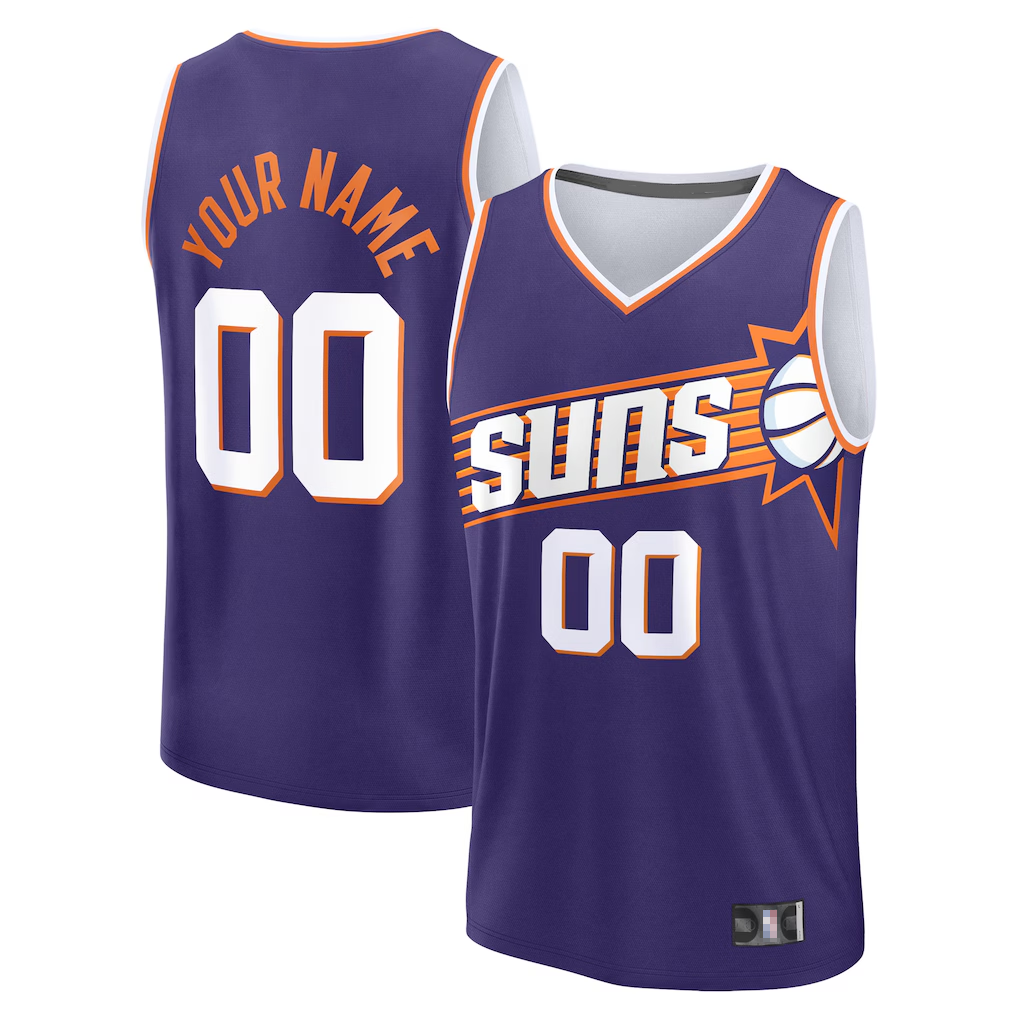 Fenge Custom P.Sunss Fanatics Purple Fast Break Jerseys - Icon Edition