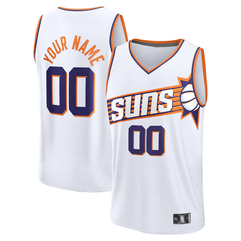 Fenge Custom P.Sunss Fanatics White Fast Break Jerseys - Association Edition