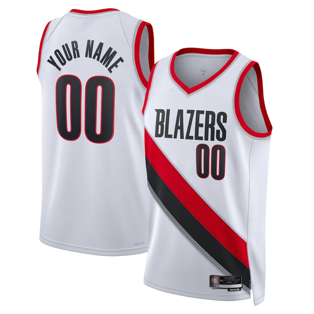 Fenge Custom PT.Blazers White Swingman Jerseys - Association Edition