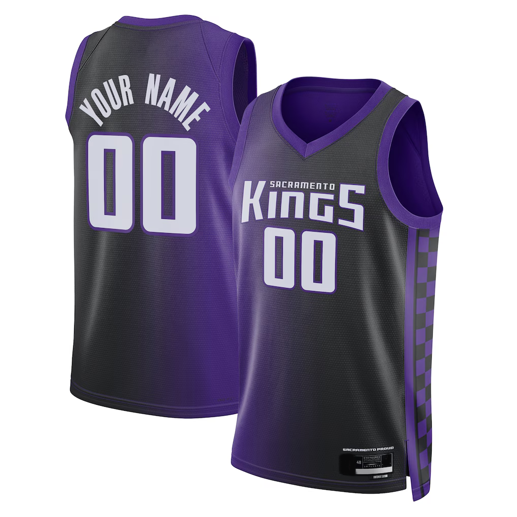 Fenge Custom S.Kings Purple Swingman Jerseys - Statement Edition