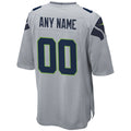 Fenge Custom S.Seahawks Gray Alternate Game Stitched Jerseys