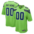 Fenge Custom S.Seahawks Neon Green Alternate Game Stitched Jerseys