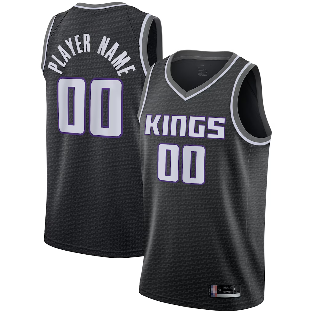 Fenge Custom S.kings Black Swingman Jerseys - Statement Edition