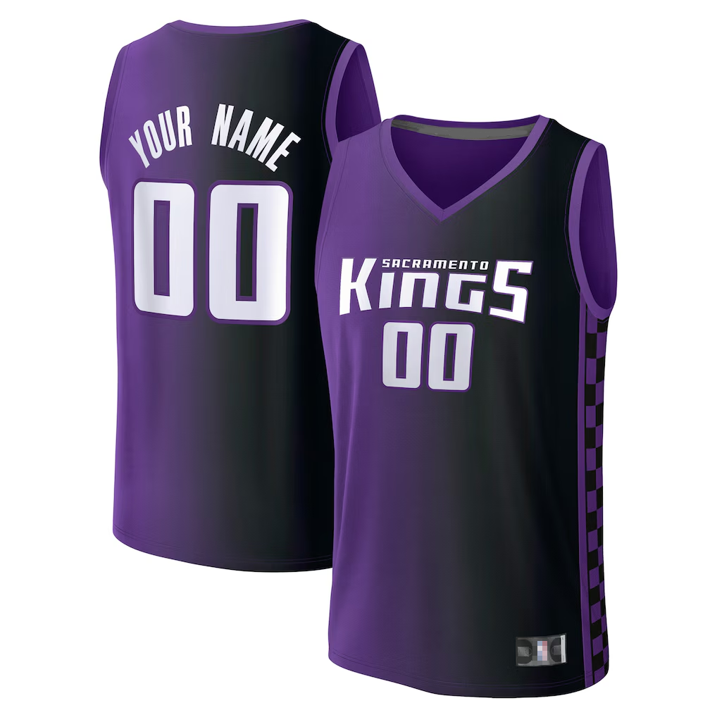 Fenge Custom S.kings Fanatics Purple Fast Break Jerseys - Statement Edition