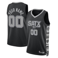 Fenge Custom SA.Spurs Black 2022-2023 Swingman Jerseys - Statement Edition