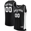 Fenge Custom SA.Spurs Fanatics Black Fast Break Replica Jerseys - Icon Edition