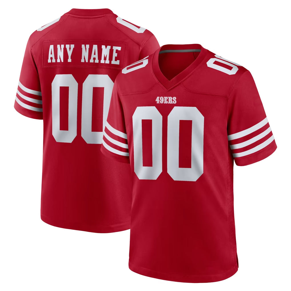 Fenge Custom SF.49ers Red Game Home Any Name & Numbers Stitched Jerseys