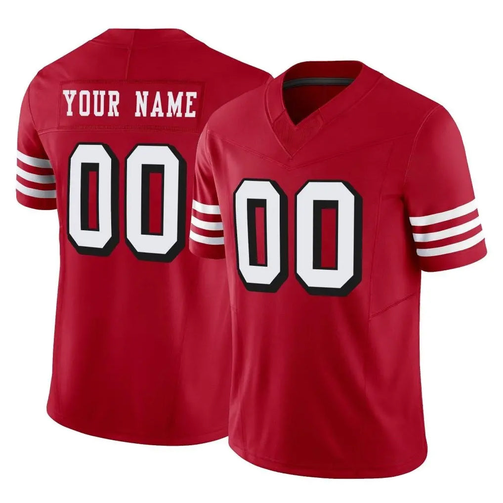 Fenge Custom SF.49ers Red Limited Alternate Vapor F.U.S.E. Home Game Any Name & Numbers Stitched Jerseys