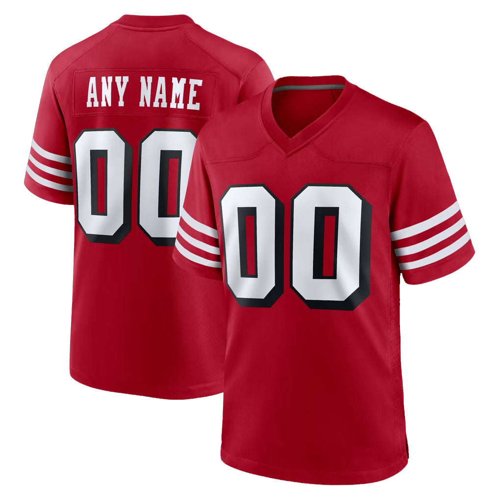 Fenge Custom SF.49ers Red Limited Alternate Vapor Home Game Any Name & Numbers Stitched Jerseys