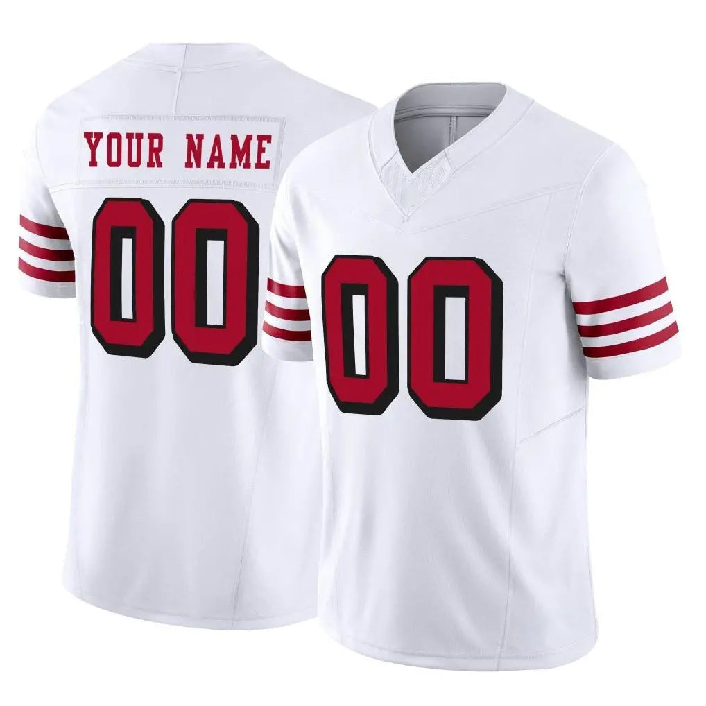 Fenge Custom SF.49ers White Limited Alternate Vapor F.U.S.E. Home Game Any Name & Numbers Stitched Jerseys