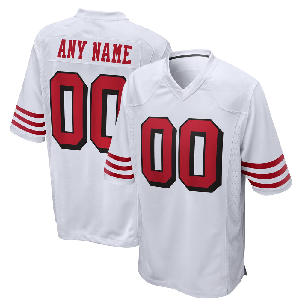 Fenge Custom SF.49ers White Limited Home Game Any Name & Numbers Stitched Jerseys