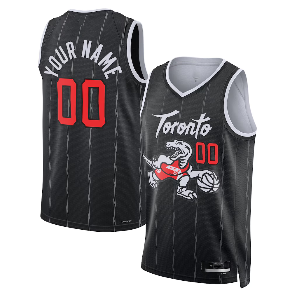Fenge Custom T.Raptors Black 2025-26 City Edition Swingman Jerseys