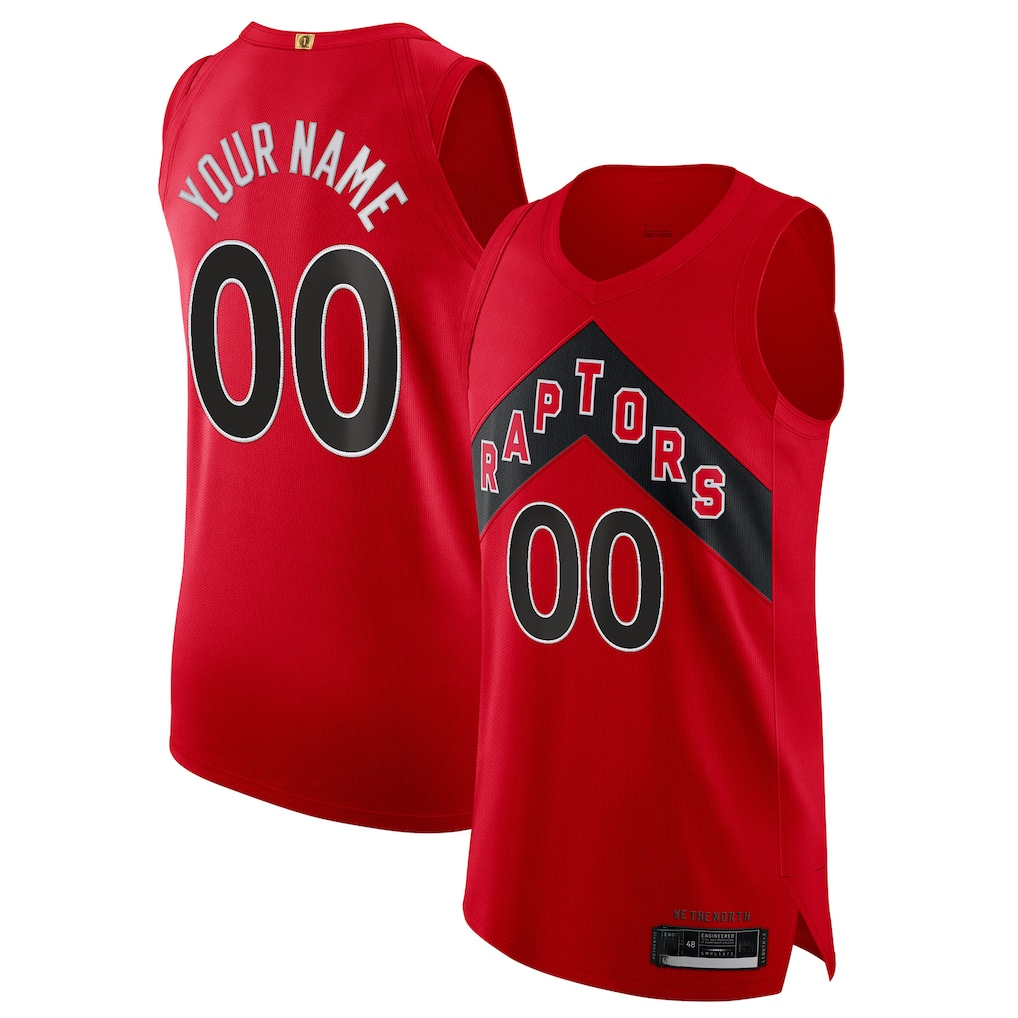 Fenge Custom T.Raptors Red 2020-21 Authentic Jerseys - Icon Edition