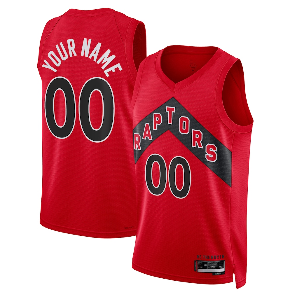 Fenge Custom T.Raptors Red Swingman Jerseys - Icon Edition