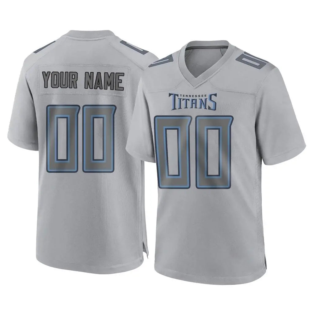Fenge Custom T.Titans Gray Atmosphere Fashion Home Game Any Name & Numbers Stitched Jerseys