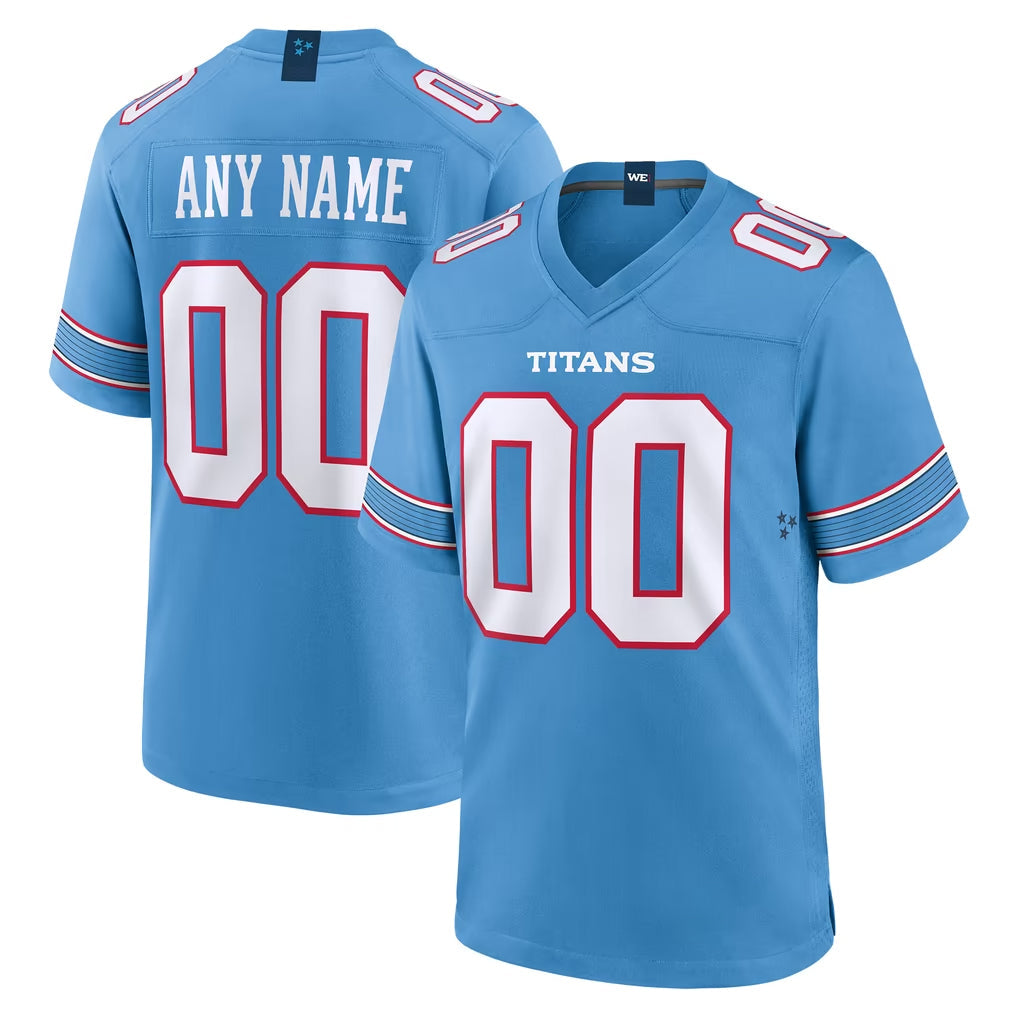 Fenge Custom T.Titans Light Blue 2026 Game Home Any Name & Numbers Stitched Jerseys