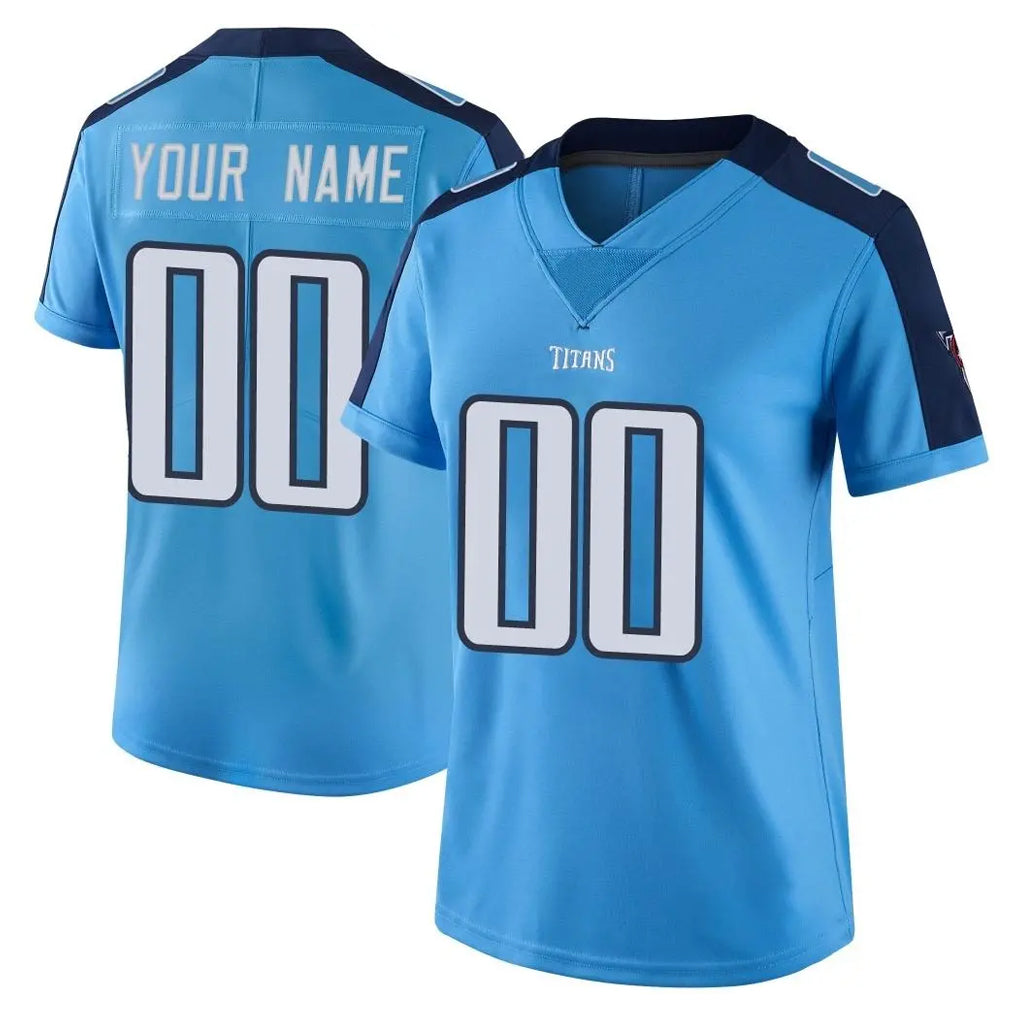 Fenge Custom T.Titans Light Blue Limited Color Rush Home Game Any Name & Numbers Stitched Jerseys