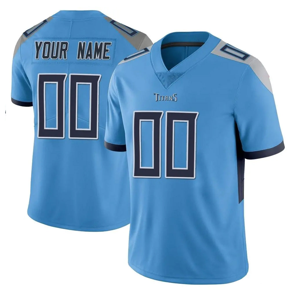 Fenge Custom T.Titans Light Blue Limited Vapor Untouchable Home Game Any Name & Numbers Stitched Jerseys