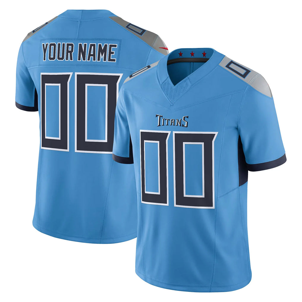 Fenge Custom T.Titans Light Blue Vapor F.U.S.E. Limited Home Game Any Name & Numbers Stitched Jerseys
