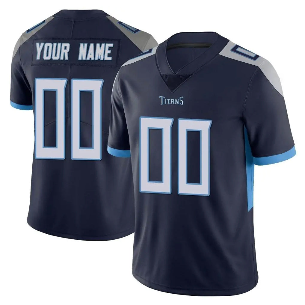 Fenge Custom T.Titans Navy Limited Vapor Untouchable Home Game Any Name & Numbers Stitched Jerseys