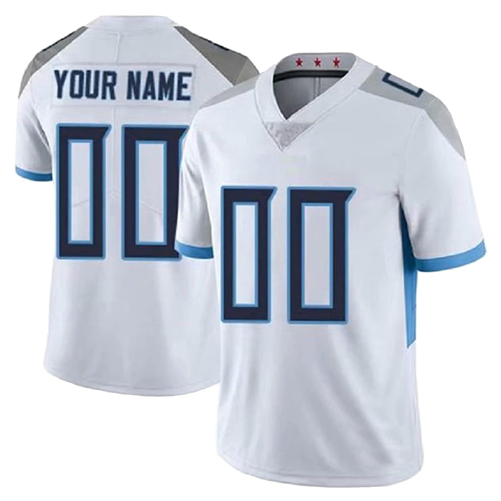 Fenge Custom T.Titans White 2025 Vapor Limited Home Game Any Name & Numbers Stitched Jerseys