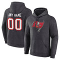 Fenge Custom TB.Buccaneers Gray LOGO Pullover Hoodie Home Game Any Name & Numbers Stitched Jerseys