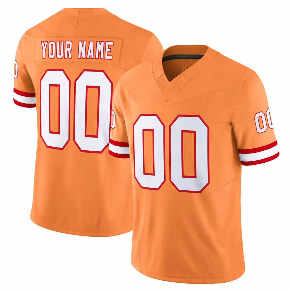Fenge Custom TB.Buccaneers Orange Limited Vapor F.U.S.E. Home Game Any Name & Numbers Stitched Jerseys