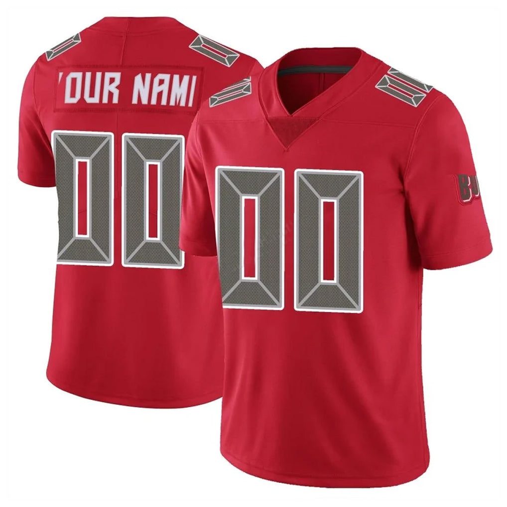 Fenge Custom TB.Buccaneers Red Limited Color Rush Home Game Any Name & Numbers Stitched Jerseys