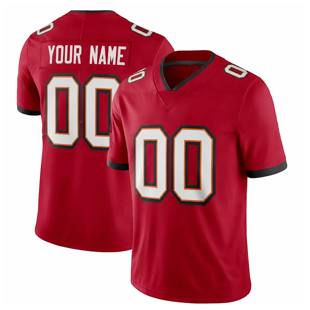 Fenge Custom TB.Buccaneers Red Limited Vapor F.U.S.E. Home Game Any Name & Numbers Stitched Jerseys