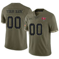 Fenge Custom TB.Buccaneers Salute To Service Olive Stitched Jerseys
